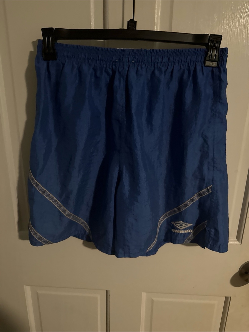 Umbro Men's Blue Athletic Shorts with Reflective Trim